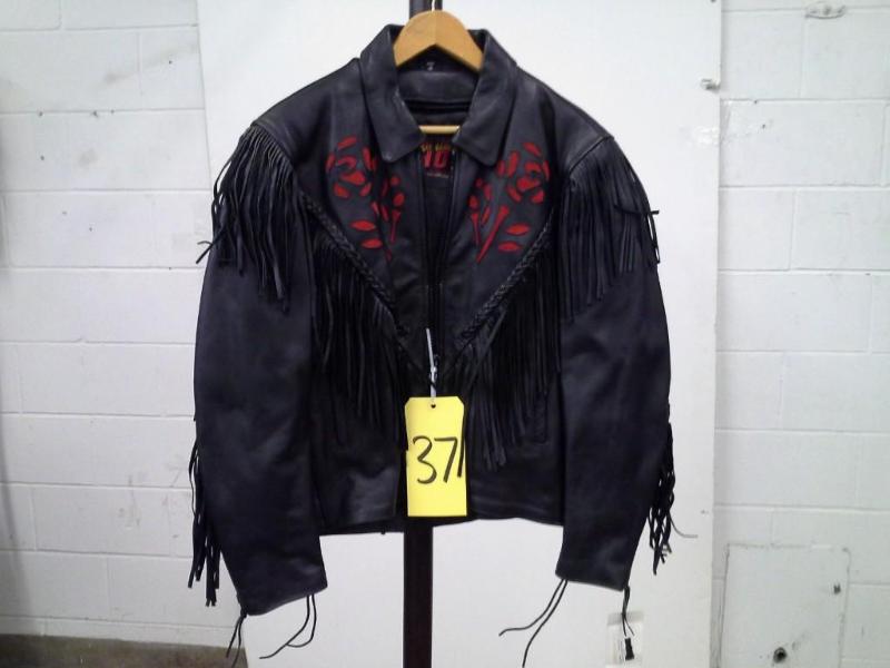 Hot Leathers Fringe Jacket w  Rose...