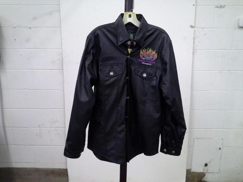 Zara Waterproof Leather Shirt, men...