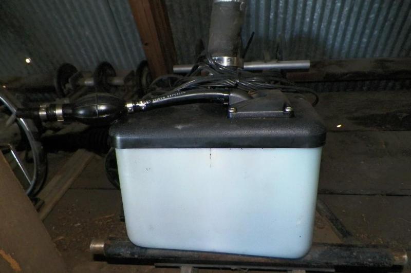 lot 112 image: Johnson Evinrude Oil Injection Tank...