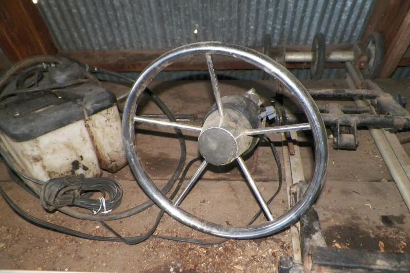 lot 119 image: Stainless Steel Steering Wheel from...
