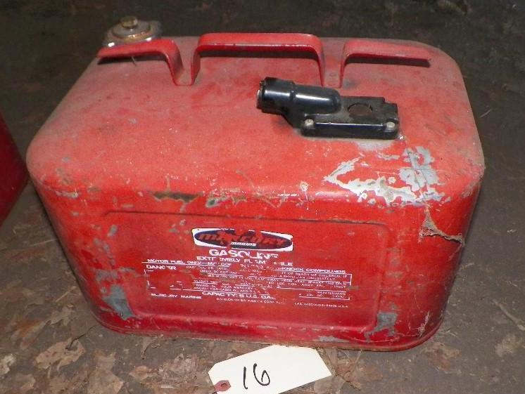 lot 16 image: Mercury 6 Gallon Gas Tank...