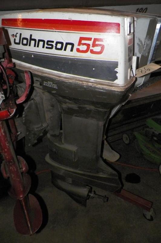 lot 5 image: Johnson Sea Horse 55 HP Outboard Mo...