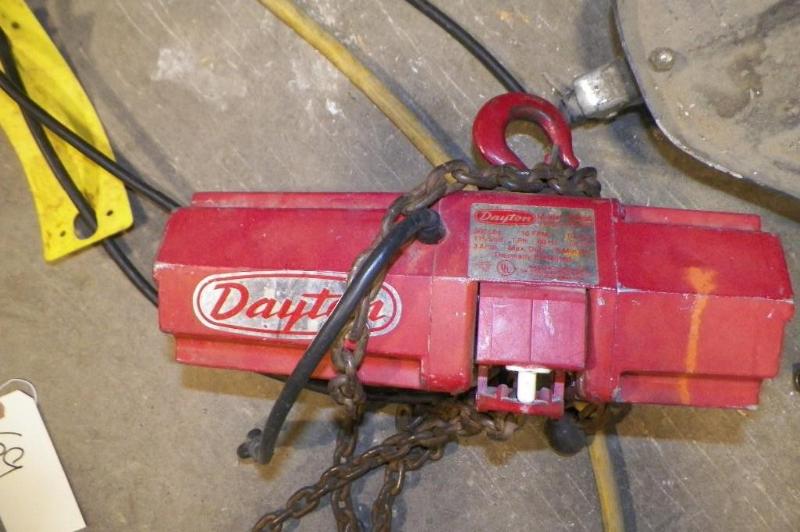 lot 69 image: Dayton Hoist- does work but does no...