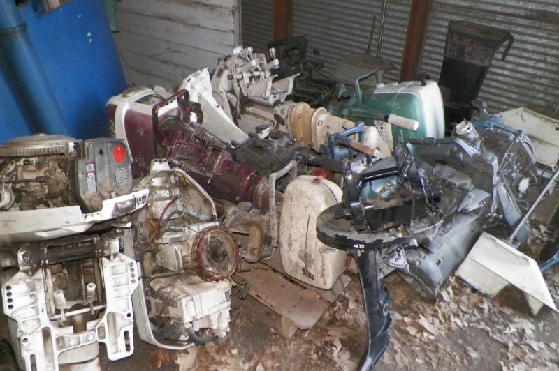 lot 8 image: Large lot of motors including some ...