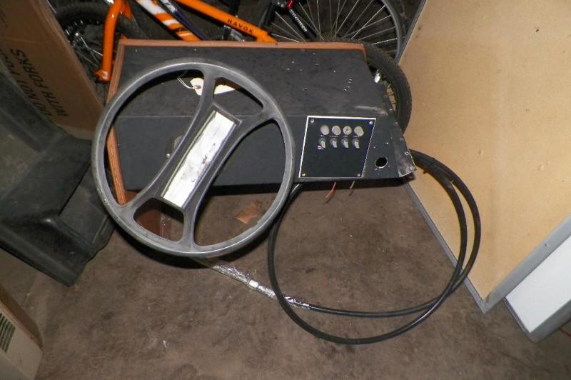 lot 92 image: 14 foot steering console from a Cre...