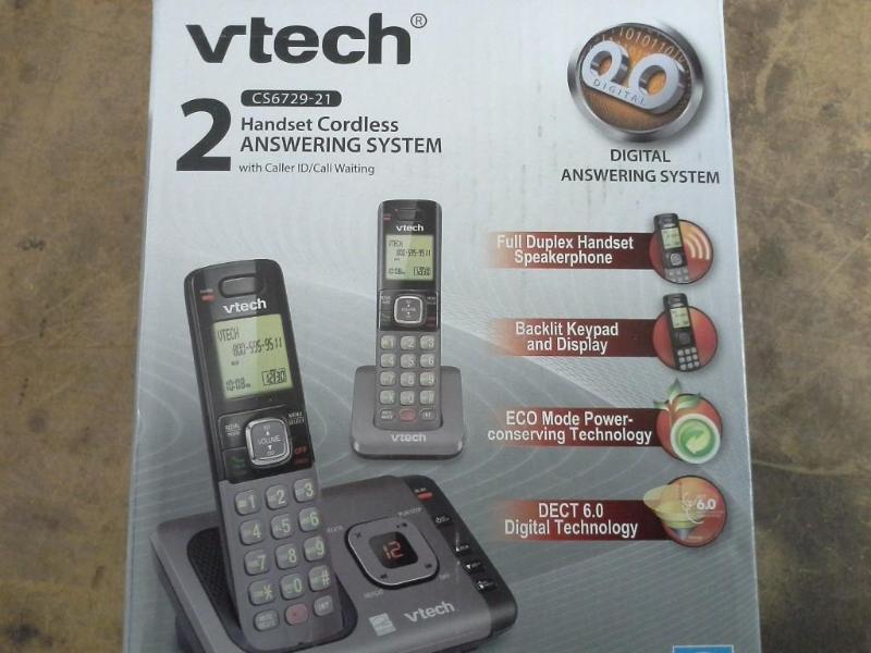 lot 112 image: vtech, CS6729-21, 2 handset cordles...
