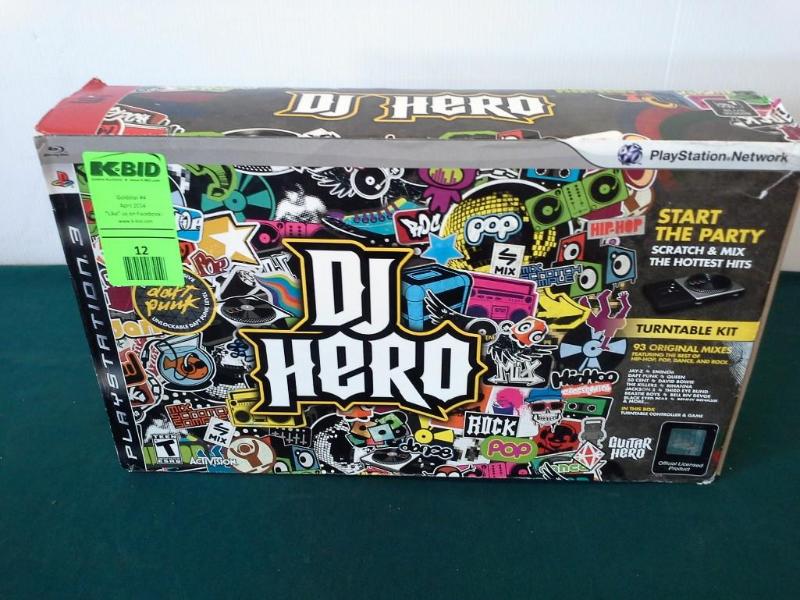 lot 12 image: DJ Hero Turntable Kit for PlayStati...
