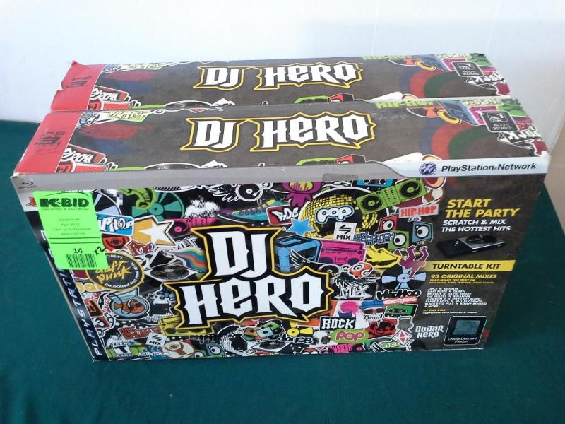 lot 14 image: (2) piece lot - DJ Hero Turntable K...