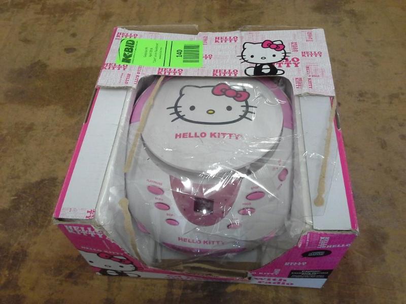 lot 140 image: HELLO KITTY, cd boom box with am  ...