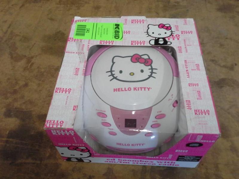 lot 141 image: HELLO KITTY, cd boom box with am  ...