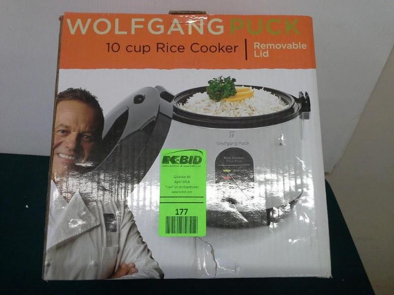 lot 177 image: WOLFGANG PUCK, 10 cup rice cooker. ...