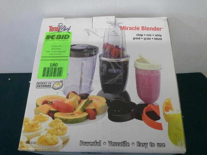 lot 180 image: TOTAL CHEF, miracle blender. Bidder...
