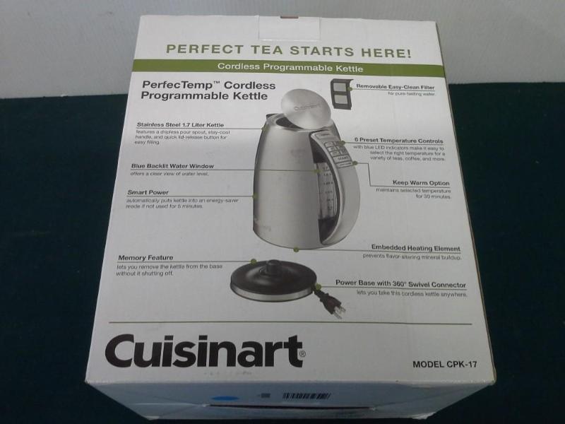 lot 182 image: Cuisinart, model cpk-17, cordless p...