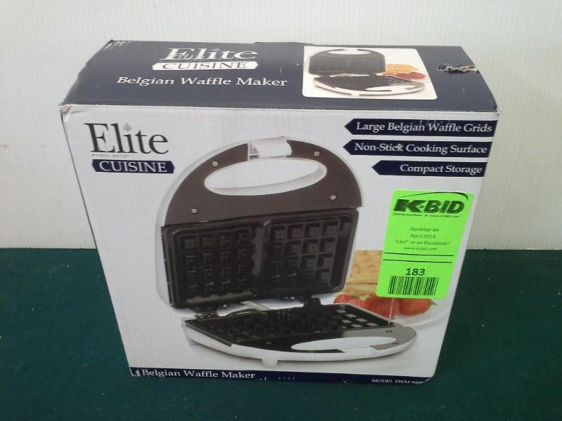 lot 183 image: Elite Cuisine, Belgian waffle maker...