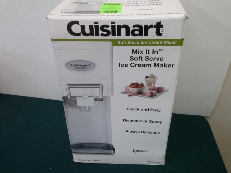 lot 184 image: CUISINART, model ice-45, soft serve...