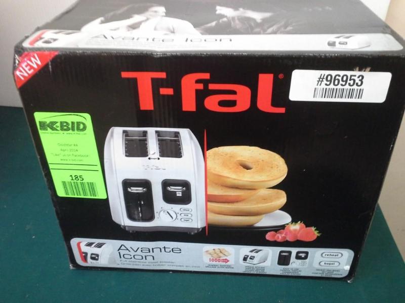 lot 185 image: T-fal, Avante Icon, toaster. Bidder...