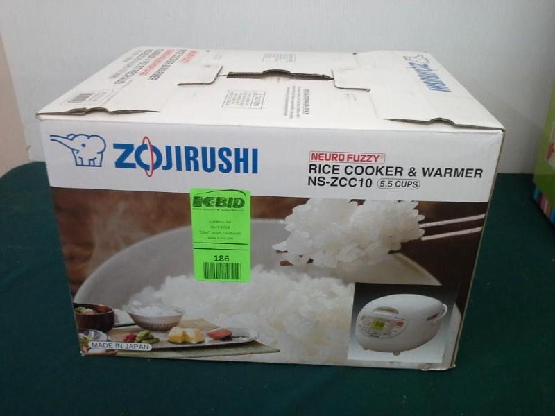lot 186 image: ZOJIRUSHI, neuro fuzzy, 5.5 cup, ri...