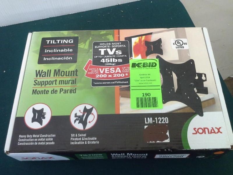 lot 190 image: SONAX , LM-1220, wall mount. Bidder...