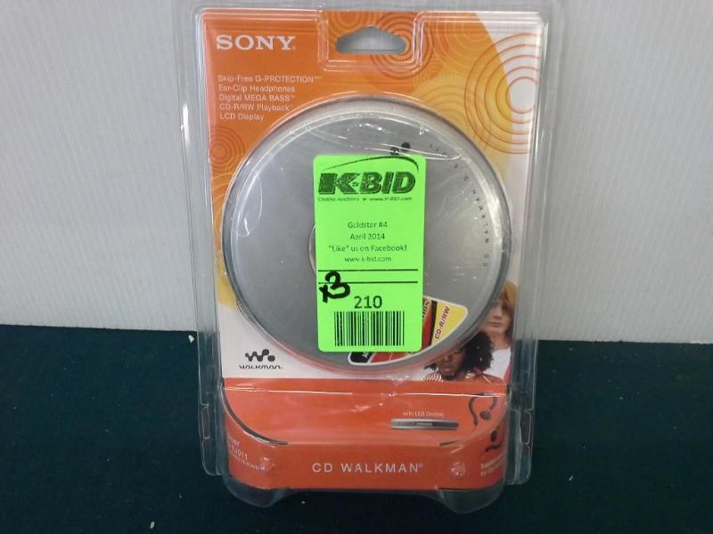 lot 210 image: 3 SONY cd Walkman. Bidder is respon...