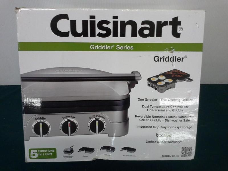lot 232 image: Cuisinart, model GR-4N, griddler se...