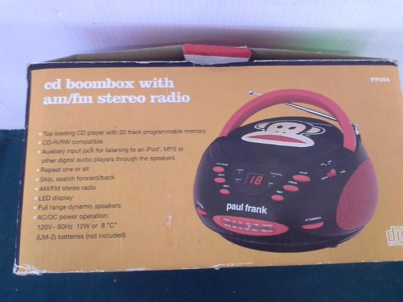 lot 235 image: 2 Paul frank, Julius, cd boom box w...