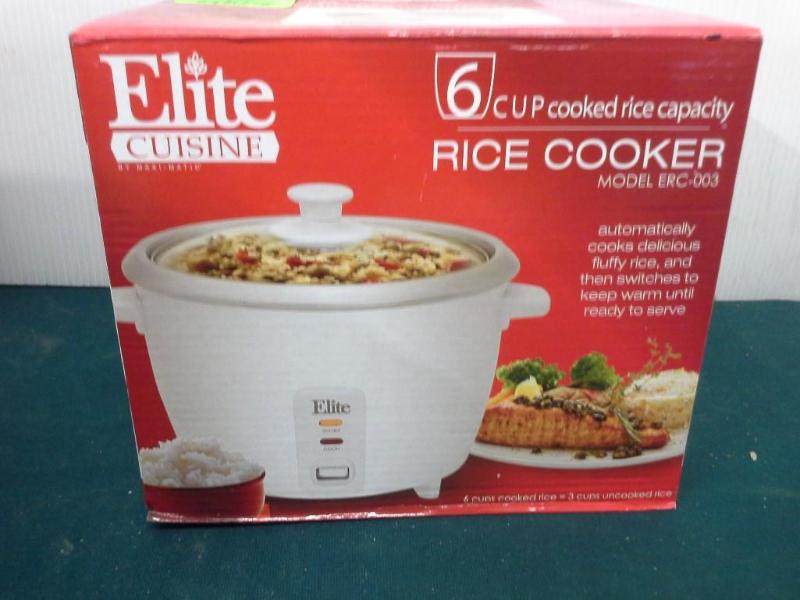 lot 248 image: Elite Cuisine 6cup rice cooker and ...