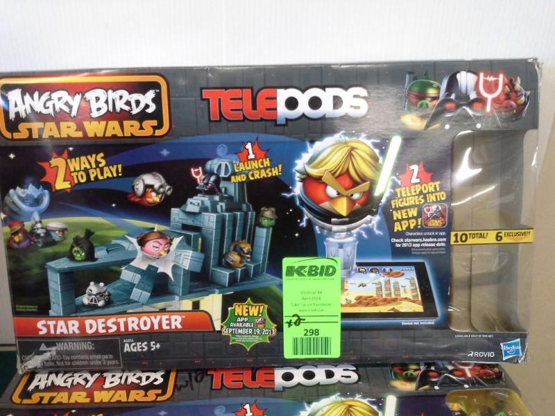 lot 298 image: 3ANGRY BIRDS, Star Destroyer