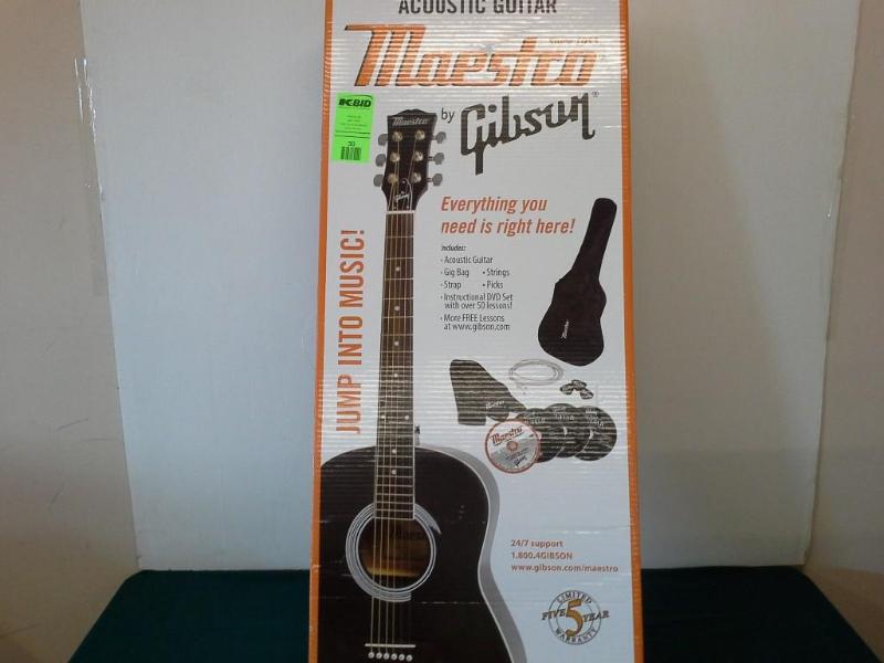 lot 30 image: Gibson Maestro Acoustic Guitar. Bid...