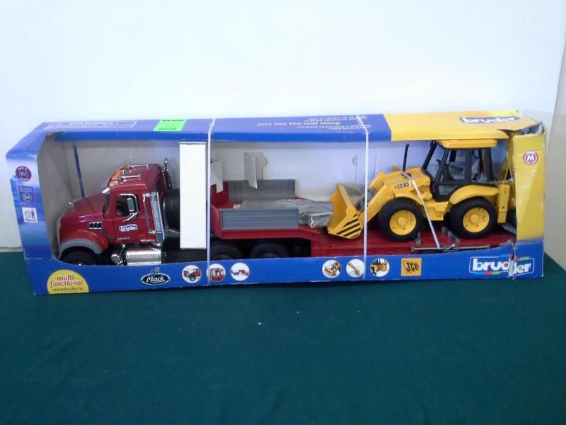 lot 310 image: bruder, MACK TRUCK JCB4CX