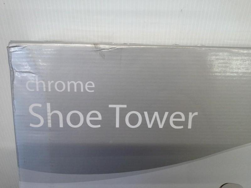 lot 322 image: Whitmor, chrome, shoe tower