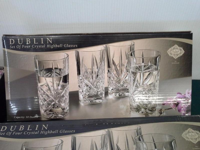 lot 330 image: 3 Box Lot, DUBLIN GLASSES.
