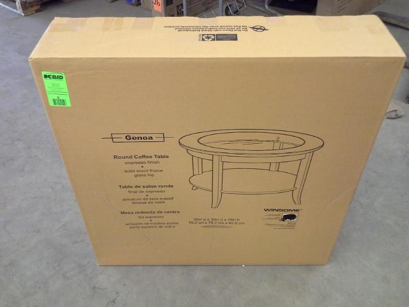 lot 6 image: Genoa Round Coffee Table, item no. ...