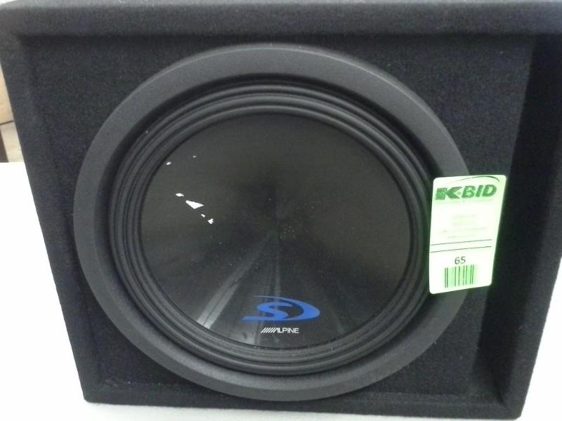lot 65 image: Alpine 12" Enclosure. Bidder i...