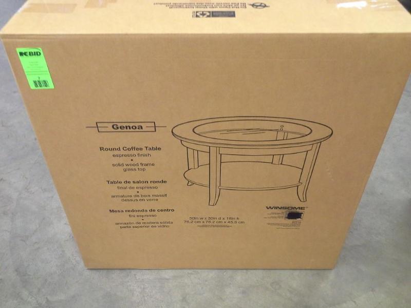 lot 7 image: Genoa Round Coffee Table, item no. ...