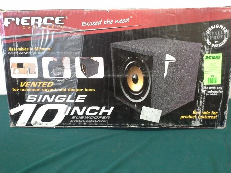 lot 79 image: Fierce Car Audio Single 10" Su...