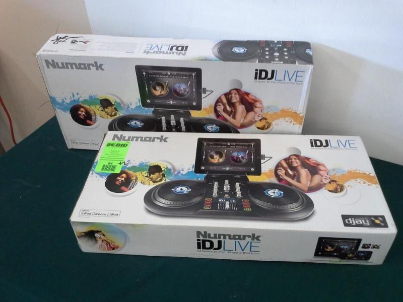 lot 84 image: (2) piece lot - Numark iDJLIVE DJ S...