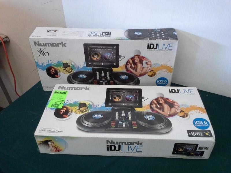 lot 85 image: (2) piece lot - Numark iDJLIVE DJ S...