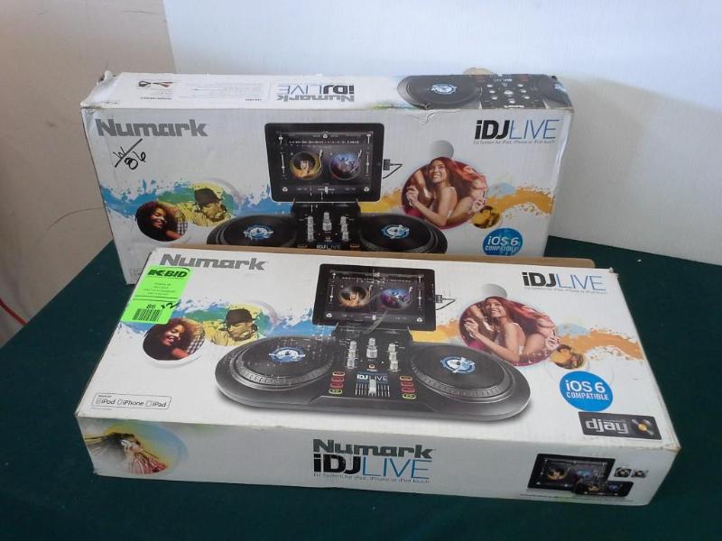 lot 86 image: (2) piece lot - Numark iDJLIVE DJ S...