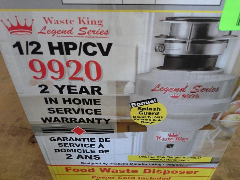 lot 91 image: Waste King 12HPCV Food Waste Disp...