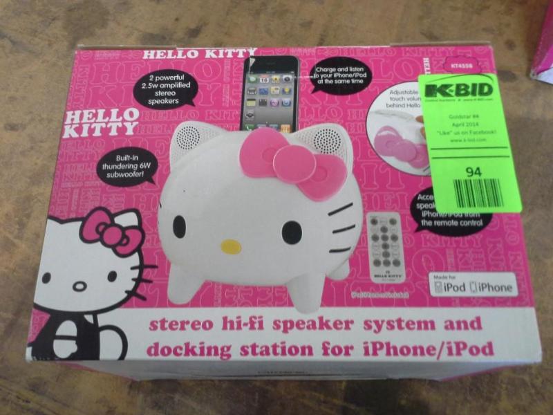lot 94 image: Hello Kitty Stereo hi-fi speaker sy...