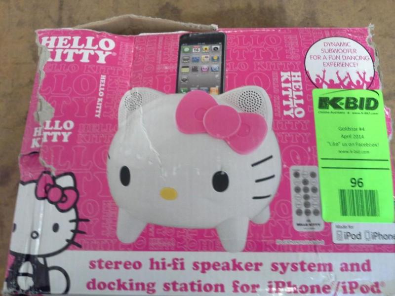 lot 96 image: Hello Kitty Stereo hi-fi speaker sy...