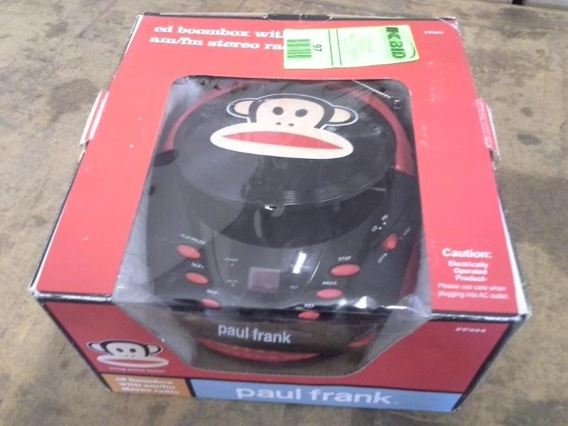 lot 97 image: Paul Frank cd boom box with amFM s...
