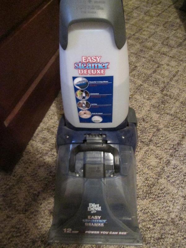 dirt devil easy steamer deluxe carpet cleaner