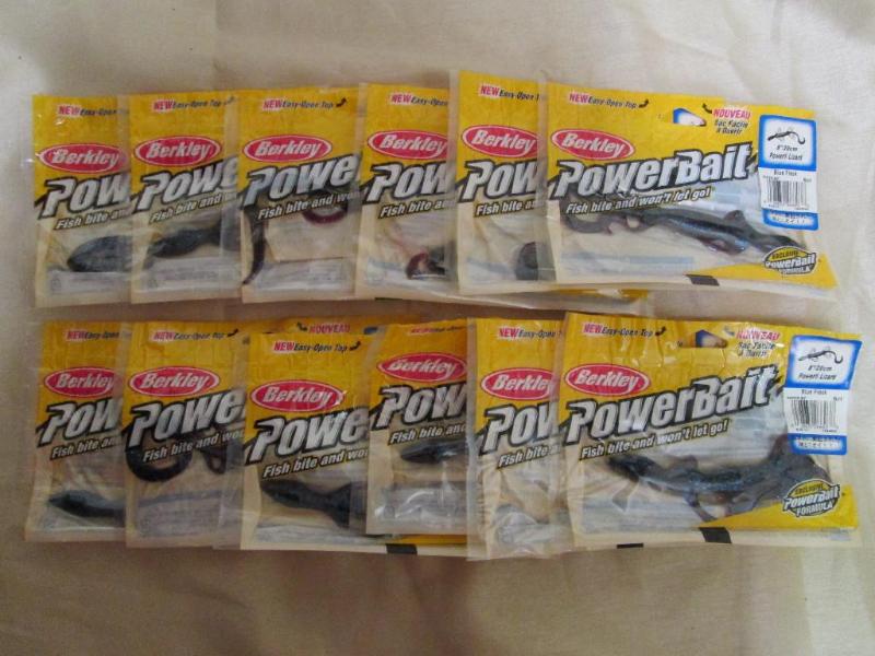 lot 87 image: Lot of 12 Berkley PowerBait. 8 powe...