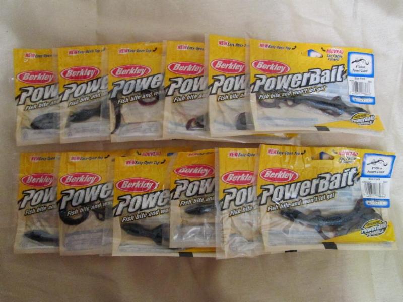 lot 89 image: Lot of 12 Berkley PowerBait. 8 powe...