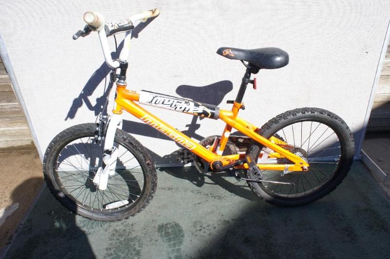 lot 13 image: Magna Childs Bike orange & blac...