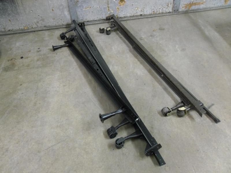 lot 112 image: Two Adjustable Metal Bedframes. One...