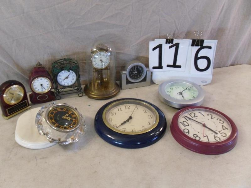 lot 116 image: Lot of Assorted Clocks. Some may ne...