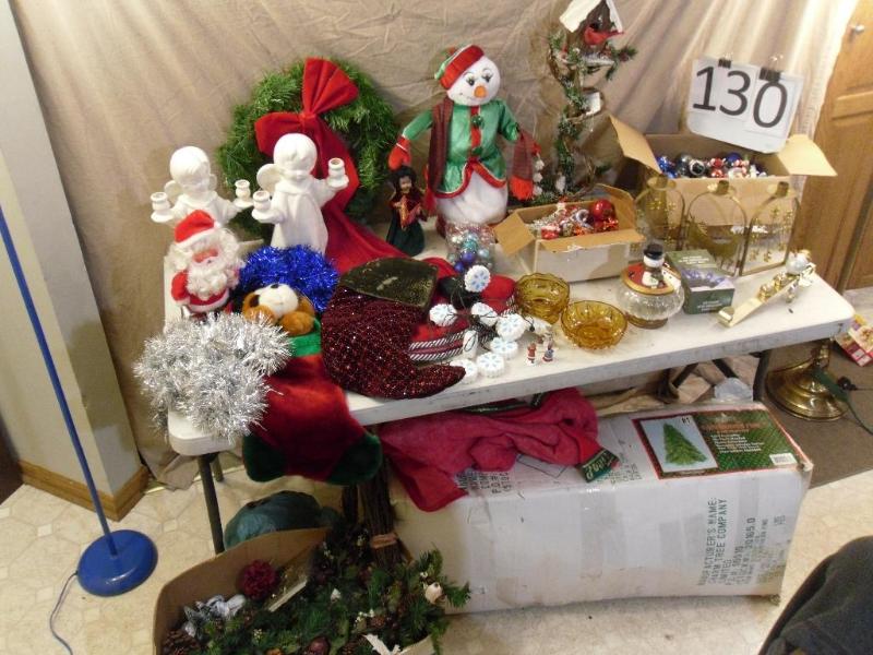 lot 130 image: Large Lot of Assorted Christmas Ite...