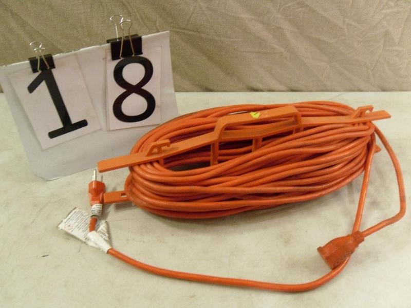 lot 18 image: Extension cord and holder. Approx 7...